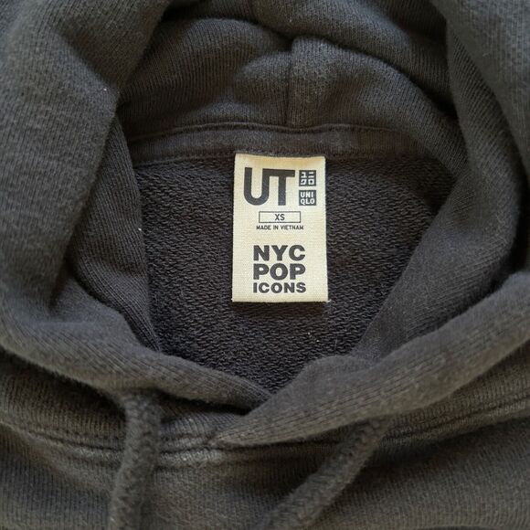 Black Jean Michel Basquiat Hoodie Men's X Small Art - Picture 3 of 7